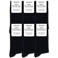 OCCULTO Businesssocken Herren 100% Baumwollsocken 6er Pack (Modell: Roland) (6-Paar)