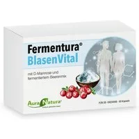 Aura Natura Fermentura Blasenvital mit D-Mannose & Cranberry, Blasenunterstützung Kapseln, 1 er Packung à 60 St., 45.5 g, D-Mannose und Cranberry