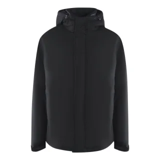 Ice Iceberg - Schlichte schwarze Jacke mit Kapuze