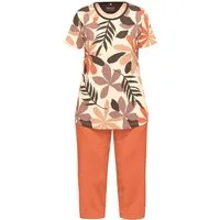 Ammann Schlafanzug Damen Pyjama mit Caprihose (2 tlg) Baumwolle