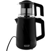 Mulex Teekocher Tee Express 2-in-1 Teekocher & Wasserkocher - 1L + 2L, 1650W - Schwarz, 1650 W