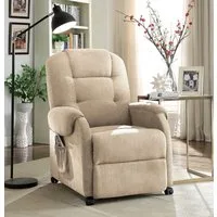 ATLANTIC home collection Relaxsessel Tobi, mit Relaxfunktion, Federkern & Aufbewahrungstasche