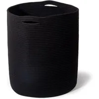 Zedelmaier Wäschekorb aus Baumwolle mit Griffen, Aufbewahrungskorb Geflochten, Korb Aufbewahrung für decken, spielzeug, kuscheltier,Kleidung