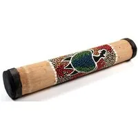 Guru-Shop Spielzeug-Musikinstrument Kleiner Regenmacher aus Bambus