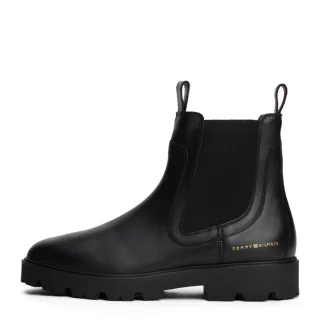Tommy Hilfiger - Chelsea-Boot aus Leder schwarz - Gr. - 38