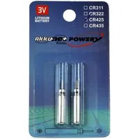 Powery Stiftbatterie CR425 für Elektro Posen, Angelposen, Bissanzeiger Batterie, (3 V)
