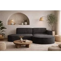 Kaiser Möbel Ecksofa Designer MODENA STUDIO L stoff Cord, Ecksofa, Cord Sofa, L-Form, Links/Rechts wählbar