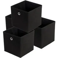 Youyijia Aufbewahrungsbox 4er Set Aufbewahrungsbox Faltbox Faltbare Stoff Faltkiste