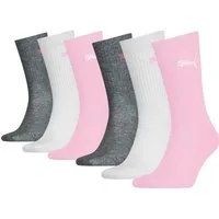 PUMA Socken PUMA JUNIOR CREW SOCK 6P ECOM (6-Paar, 6 Paar) gepolsterte Sohle für zusätzlichen Komfort