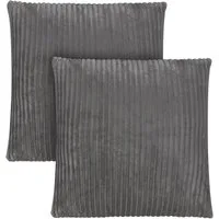 Aspero Kissenbezug 2 Kissenbezüge aus Streifen-Flanell 80x80 cm Pilar, Kopfkissen aus hautsympathischem Material