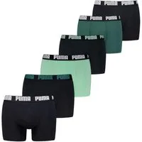 PUMA Boxershorts PUMA MEN EVERYDAY BOXER (6er Pack) Elastischer Logobund, Stretchmaterial, ohne Eingriff