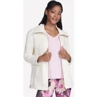 Skechers Trainingsjacke GOSNUGGLE TUNIC FZ JACKET langärmliges Design, mit breitem, umklappbarem Kragen