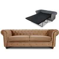Sofnet Schlafsofa Asti 3 Bis, mit Schlaffunktion, Chesterfield Sofa 3-er, Sofagarnitur, Bettsofa