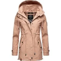 Marikoo Outdoorjacke Nyokoo modische Baumwoll Übergangsjacke mit großer Kapuze