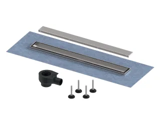 Tece linus Plus Duschrinnenset, Ablauf "Norm", Rost "2 in 1", 700 mm, 15150070 15150070