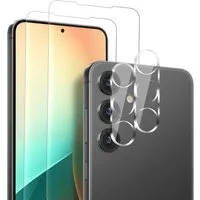 Tec-Expert Displayschutzglas 2x 9H Kameraglas für Samsung Galaxy S25 FE für Samsung Galaxy S25 FE, Linsenschutzglas, 4 Stück, Kameraschutz, Schutzglas, Linsenschutz, kratz- & stoßfest