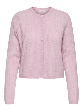 JDY - JDYAPRIL LIFE L/S O-NECK CARDIGAN KNT Fragrant Lilac - Gr. - XL