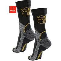 Chiemsee Wandersocken Herren Sportsocken mit Wolle, Outdoor Socken (Packung, 2-Paar, Crew Sock) mit gepolsterten Dämpfungszonen