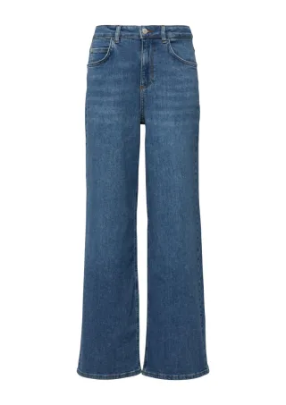 comma - Elastische Wide Leg Jeans blau - Gr. - 46