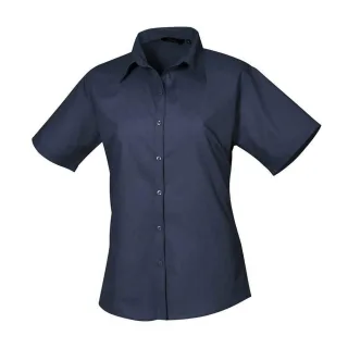 Premier - Bluse für Damen kurzärmlig (Marineblau)