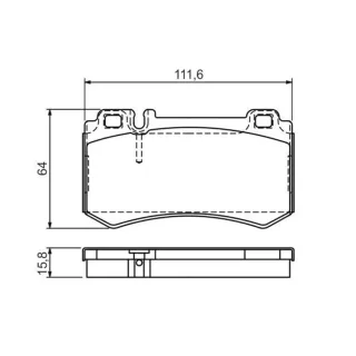 Bosch Bremsbel?ge hinten Mercedes Clk Cls E-Klasse S-Klasse Sl Slk Slr