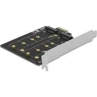 PCI Express x1 Karte zu 2 x intern M.2 Key B, Adapter