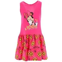 Disney Sommerkleid Disney Minnie Maus Kinder Mädchen Kleid Sommerkleid 100% Baumwolle, Gr. 98 bis 128