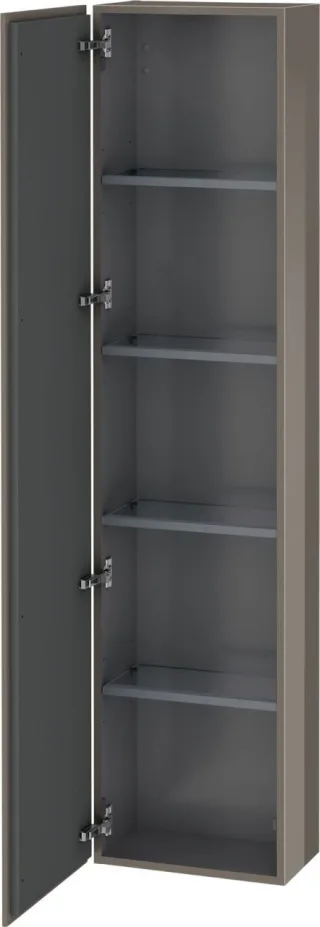 Duravit L-Cube Hochschrank Flanell Grau Hochglanz 400x243x1760 mm - LC1170L8989 LC1170L8989
