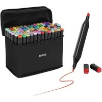 Youyijia Copic Marker Graffiti Pens 80 Colours Alcohol Marker Felt Pens