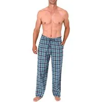 Normann Pyjama Normann Herren Flanell Schlafanzug Pyjama Hose in Karo Optik