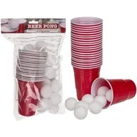 Out of the Blue Bar-Set Beer Pong Set mit 15 Bällen und 22 Bechern