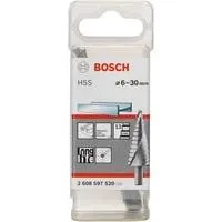 HSS-Stufenbohrer, Ø 6mm - Ø 30mm 13 Stufen, mit Spiralnut