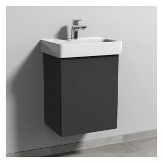 Sanipa 3way Waschtischunterbau zu Laufen Pro S Waschtisch mit 1 Tür, Anthrazit-Matt SM78422