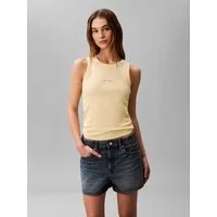 Calvin Klein Jeans Tanktop MONOGRAM RIB TANK Figurbetonte Passform mit Rundhalsausschnitt