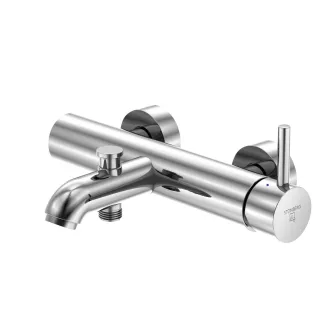 Steinberg Wanne/Brause-Einhebelmischer-Batterie 1/2, chrom Serie 100, 100.1100 1001100