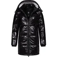 Ragwear Wintermantel Roobie Long super stylischer, gänzender Damen Steppmantel