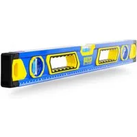 S&R Wasserwaage Aluminium magnetisch mit gut lesbare cm Skala, Genauigkeitsklasse 1, (1 St), 3 stoßfesten Libellen: Waagerechte/Senkrechte / 45 Grad, (60 cm)