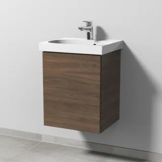Sanipa 3way Waschtischunterbau zu Geberit Acanto Waschtisch mit 1 Tür, Eiche-Arizona SM41380