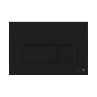 VitrA Root Square WC-Betätigungsplatte für 2?Mengen?Spülung Schwarz Hochglanz,740-2350 740-2350