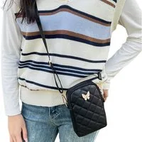 Coonoor Handtasche Handytasche zum Umhängen Damen,Schmetterling Crossbody Schultertasche