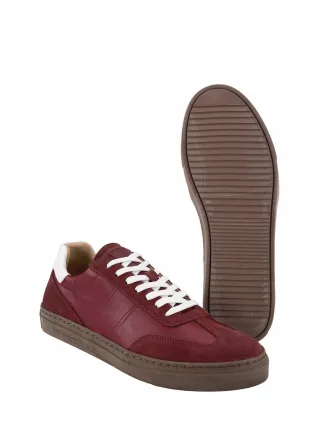 Mey & Edlich Herren Schnurstracks-Sneaker Rot Obermaterial, Decksohle und Futter: Rindleder