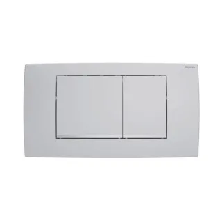 Geberit Twinline Betätigungsplatte 115899JQ1 mattchrom-lackiert, easy-to-clean-be, für 2-Mengen-Spülung