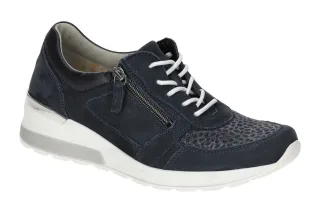 Waldl?ufer 939H01 H-CLARA Damenschuhe blau marine OrthoTitt Keilabsatz