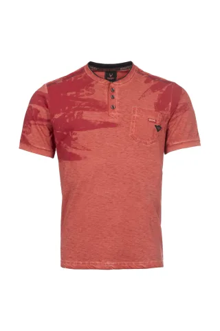 squesto - Shirt 1/2 rustic red - Gr. - M