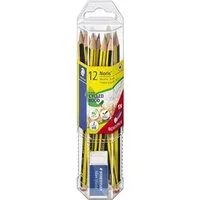 STAEDTLER Bleistift 120P1 STAEDTLER Bleistift Noris, 12er Promopack + Radierer