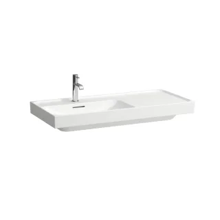 LAUFEN Waschtisch MEDA 460x1000x160 Ablage rechts o. Hl. o.Ül. LCC weiß, H8171184001121 H8171184001121