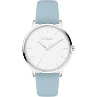 s.Oliver Quarzuhr Modern Basics SO-4471-LQ, Armbanduhr, Damenuhr, analog