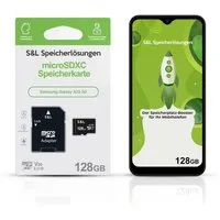 Tec-Expert microSD Karte S&L für Samsung Galaxy A23 5G Speicherkarte (128 GB, Class 10, microSDXC)