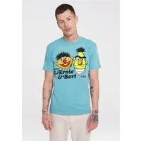 LOGOSHIRT T-Shirt Sesamstrasse - Ernie & Bert, Havin Fun mit angesagtem Ernie & Bert-Print