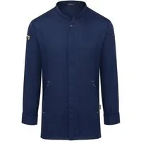 Karlowsky Fashion Kochjacke KARLOWSKY Herren Kochjacke GREEN-GENERATION Modern-Fit Stahlblau